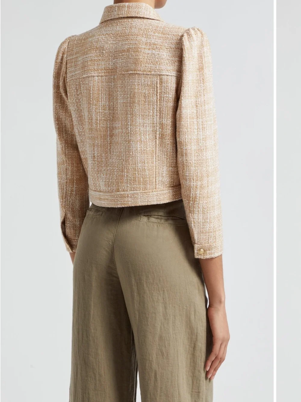 L'AGENCE Kasey Tweed Crop Jacket(6)